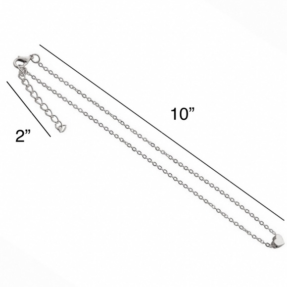 Any 4/$25! Silver Heart Pendant Clasp Necklace - Picture 5 of 7